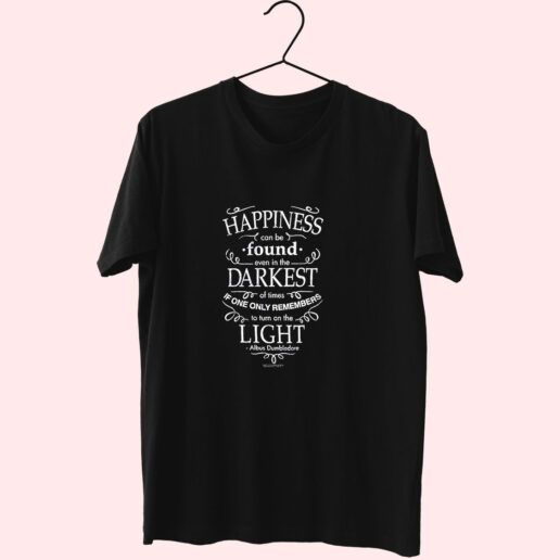 T Shirt Harry Potter Dumbledore Happiness Quote 90s Style