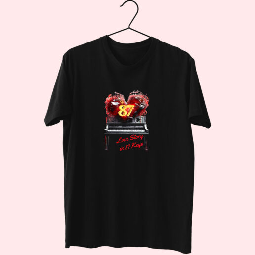 T Shirt Love Story In 87 Keys Swiftie Travis Kelce 90s Style