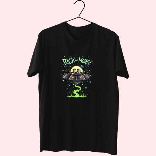 T Shirt Rick Morty Space Cruiser 90s Style