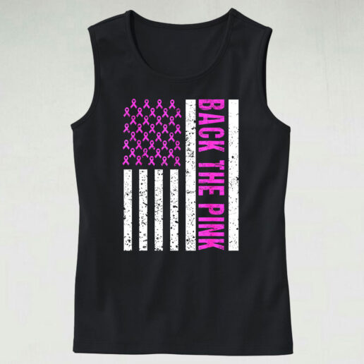 Tank Top Back The Pink Breast Cancer 90s Style