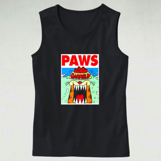 Tank Top Garfield Paws Jaws 90s Style