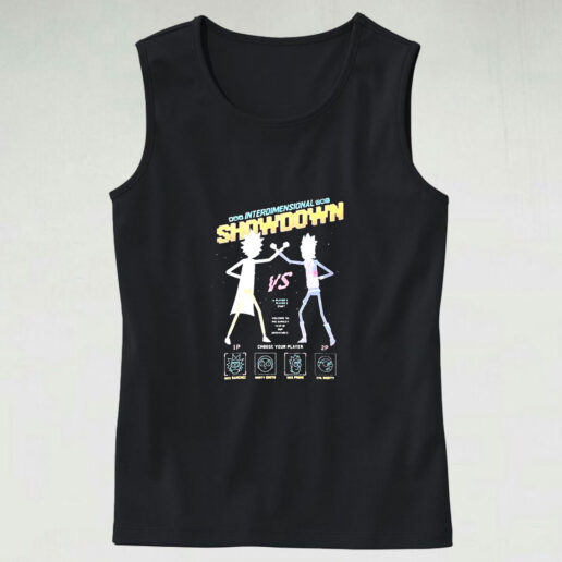 Tank Top Rick And Morty Interdimensional Showdown 90s Style