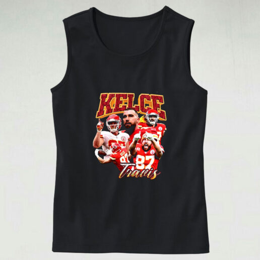 Tank Top Travis Kelce Collage 90s Style