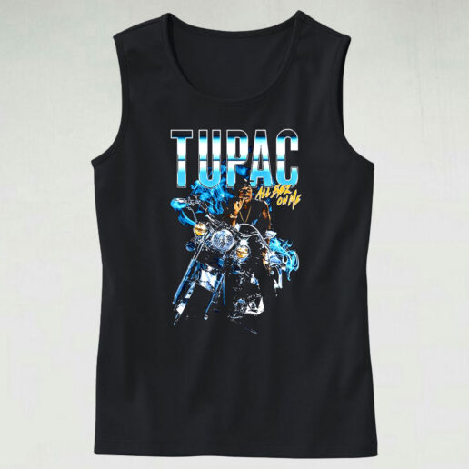 Tank Top Tupac All Eyez On Me Motorcycle 90s Style