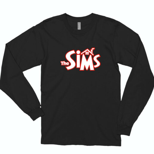 The Sims Logo Long Sleeve Shirt Classic Style