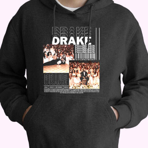 Trendy Homage Drake Falling Back Hoodie Style