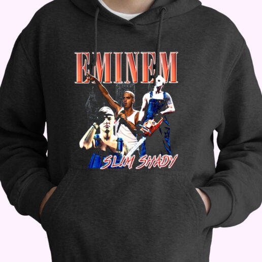 Trendy Homage Eminem Slim Shady Chainshaw Hoodie Style