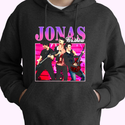 Trendy Homage Jonas Brothers Live Concert Hoodie Style