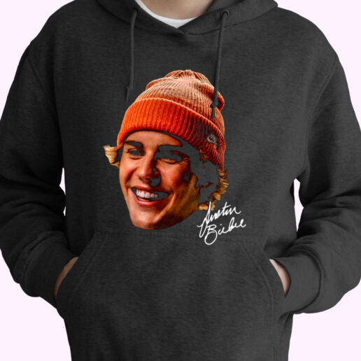 Trendy Homage Justin Bieber Photoshoot Face Hoodie Style