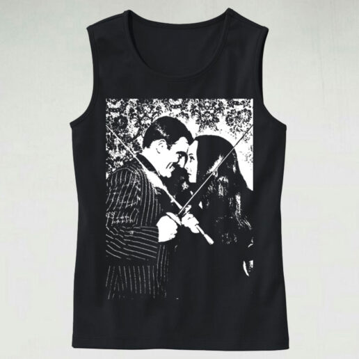 Trendy Tank Top Addams Family Love Design