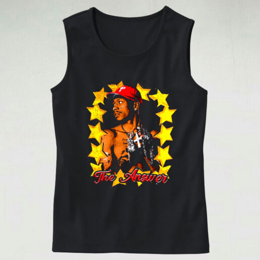 Trendy Tank Top Allen Iverson The Answer Design