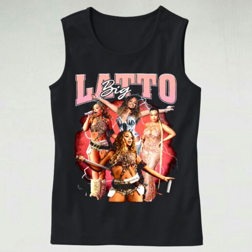 Trendy Tank Top Big Latto Concert Design