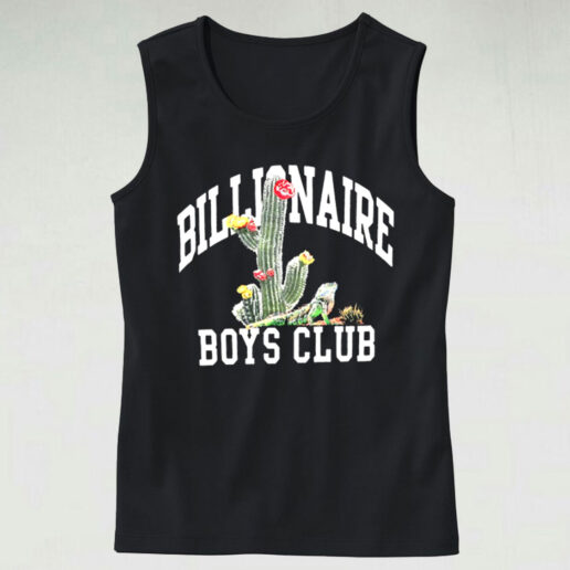 Trendy Tank Top Billionaire Boys Club Cactus Design