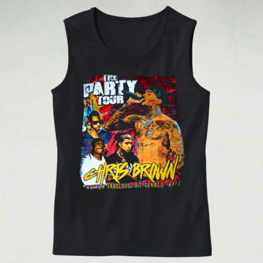 Trendy Tank Top Chris Brown The Party Tour Design