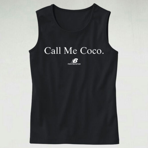 Trendy Tank Top Cori Gauff Shirt Call Me Coco Design