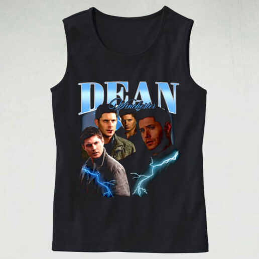 Trendy Tank Top Dean Winchester Supernatural Design