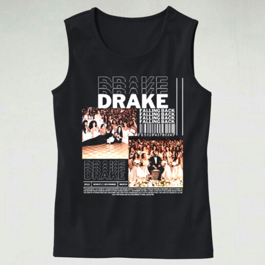 Trendy Tank Top Drake Falling Back Design