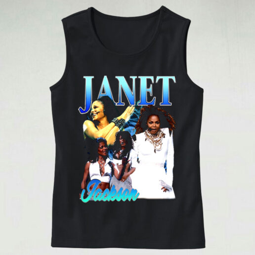 Trendy Tank Top Janet Jackson Concert Design