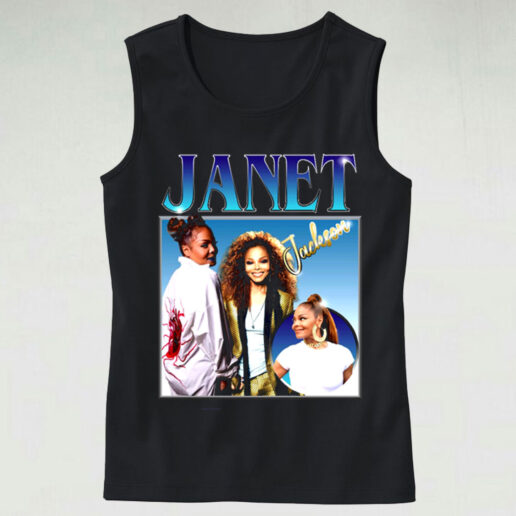 Trendy Tank Top Janet Jackson Homage Style Design