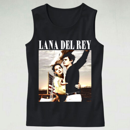 Trendy Tank Top Lana Del Rey Romantic Ship Design