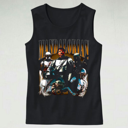 Trendy Tank Top Pedro Pascal Mandalorian Scene Design