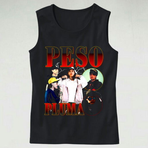 Trendy Tank Top Peso Pluma Rapper Design