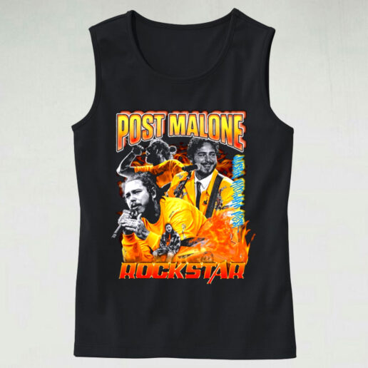 Trendy Tank Top Post Malone Rockstar Design