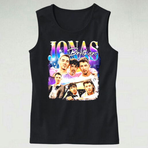 Trendy Tank Top Retro Jonas Brothers Design