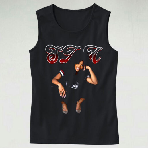 Trendy Tank Top Sza Vintage Rapper Girl Design