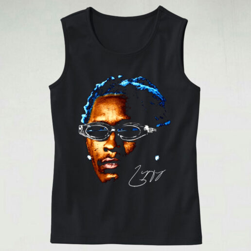 Trendy Tank Top Young Thug Glasses Thugger Design