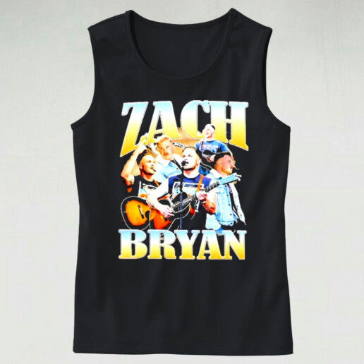 Trendy Tank Top Zach Bryan Mugshot Homage Design