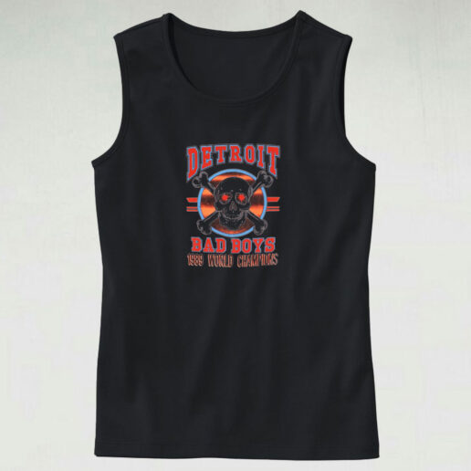 Vintage 1989 Detroit Bad Boys World Champions Tank Top Design