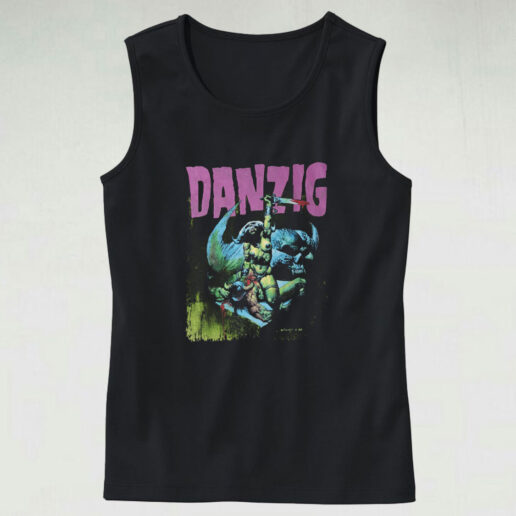 Vintage 1992 Danzig How The Gods Kill Tour Tank Top Design