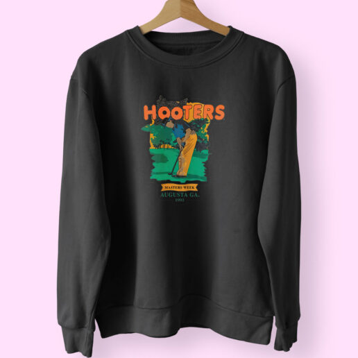 Vintage 1993 Hooters Masters Week Hooters Golf Sweatshirt Design