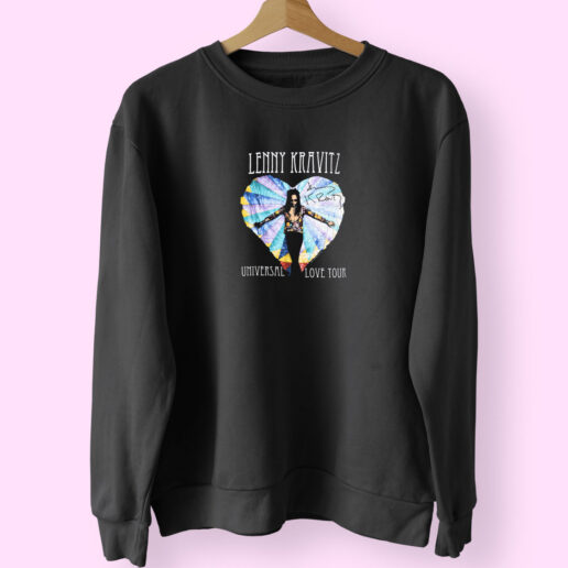 Vintage 1993 Lenny Kravitz Universal Love Tour Sweatshirt Design