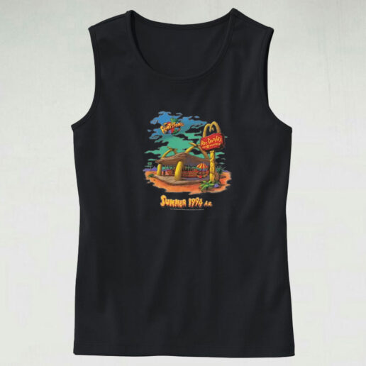 Vintage 1994 Mcdonald's Flintstones Tank Top Design