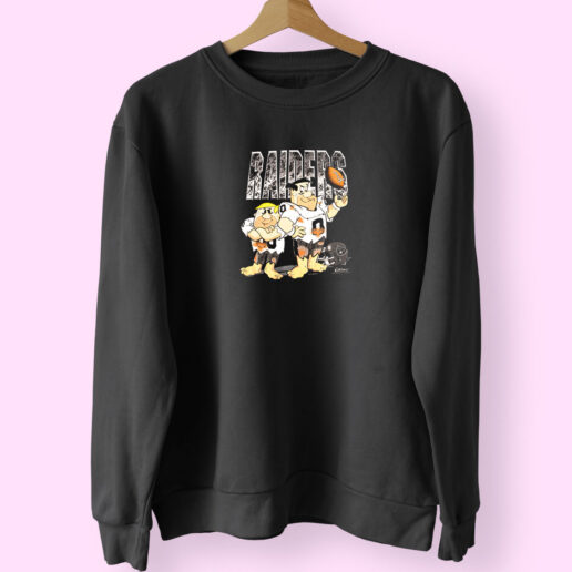 Vintage 1994 Nfl The Flintstones Los Angles Raider Sweatshirt Design