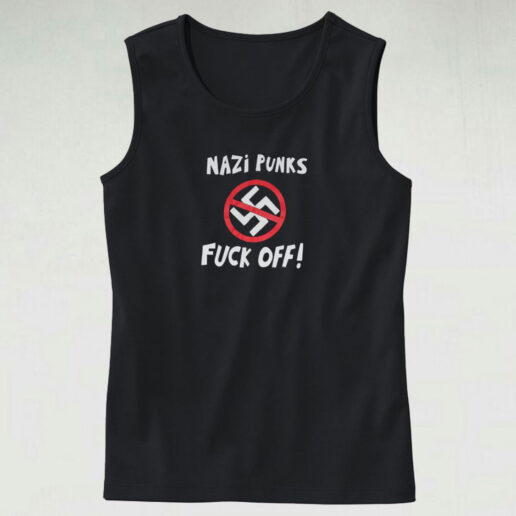 Vintage 1997 Dead Kennedys Fuck Off Nazi Punks Tank Top Design