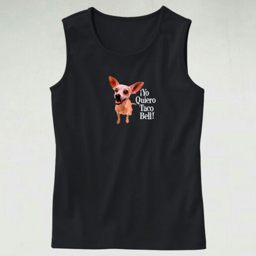 Vintage 1998 Taco Bell Yo Quiero Taco Tank Top Design