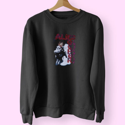 Vintage 1999 Alice Cooper Insanity Sweatshirt Design