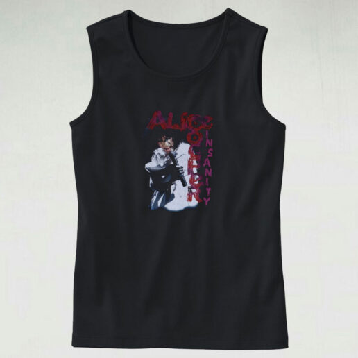 Vintage 1999 Alice Cooper Insanity Tank Top Design