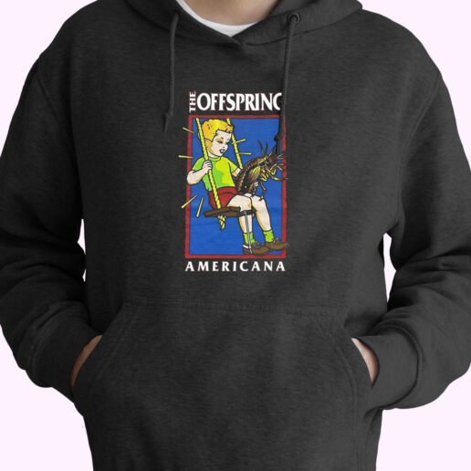 Vintage 1999 The Offspring Band Americana Hoodie Design