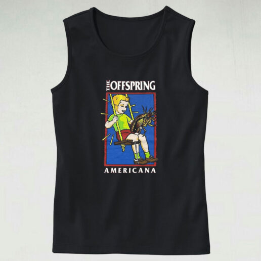 Vintage 1999 The Offspring Band Americana Tank Top Design