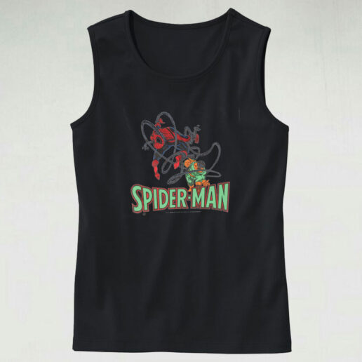 Vintage 80's Spiderman Doc Octopus Tank Top Design