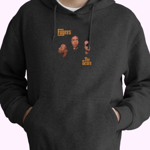 Vintage 90's Fugees The Score Rap Hoodie Design