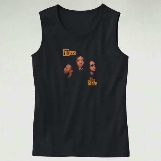 Vintage 90's Fugees The Score Rap Tank Top Design