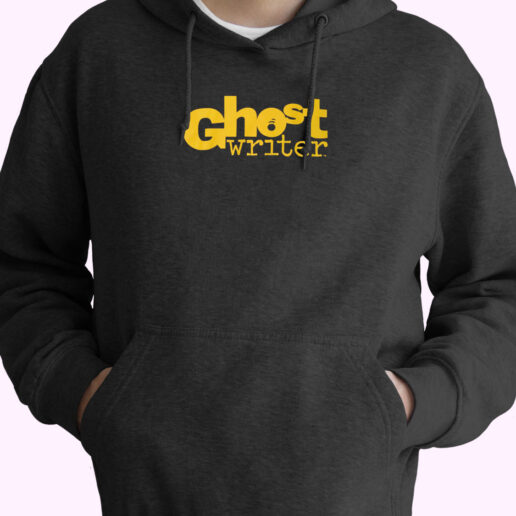 Vintage 90s Nike Ghost Writer Hoodie Design