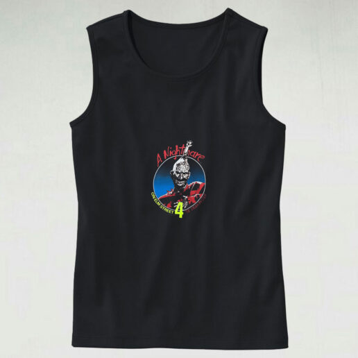 Vintage A Nightmare On Elm Street Horror Movie Tank Top Design