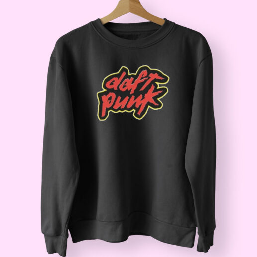 Vintage Daft Punk Homework Logo Graphic Sweatshirt Design