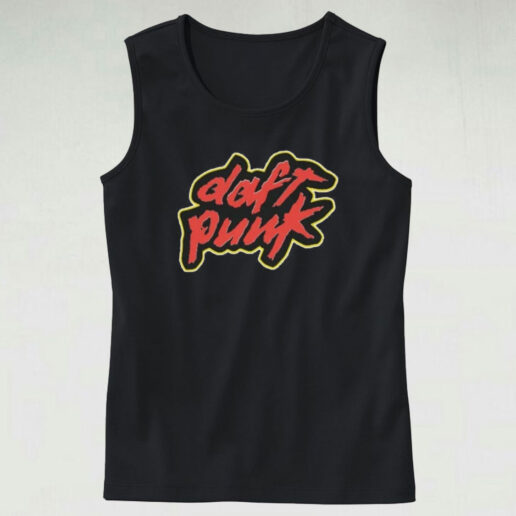 Vintage Daft Punk Homework Logo Graphic Tank Top Design